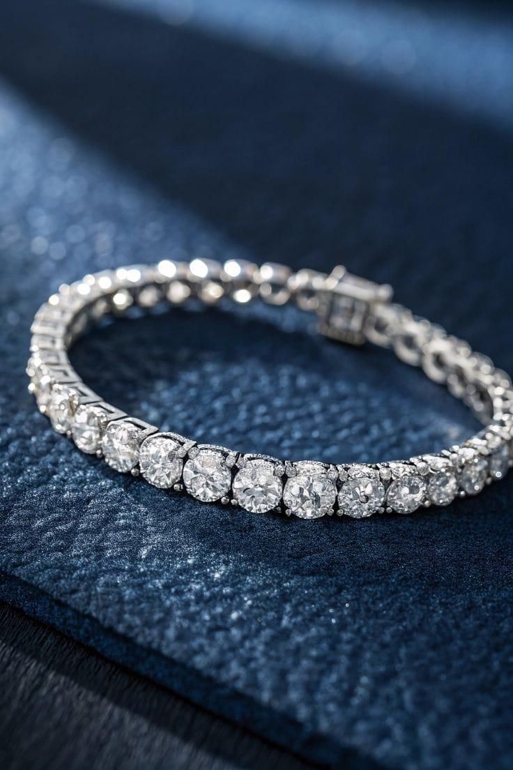 Eternal Spark – Diamond Tennis Bracelet