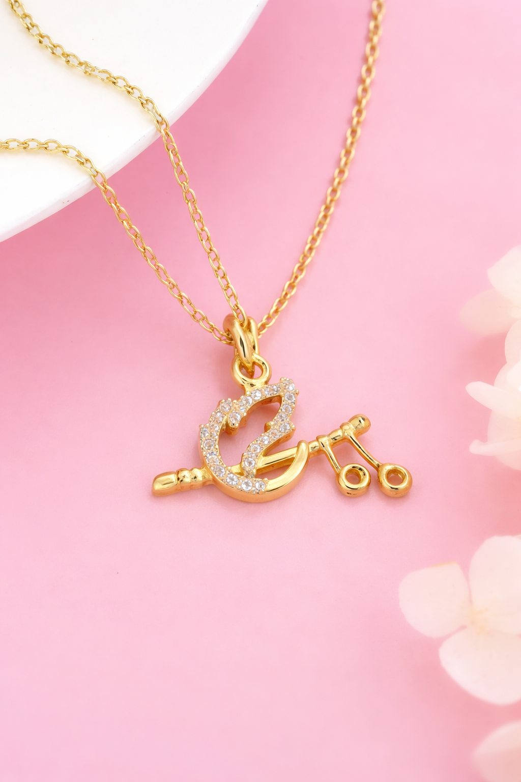 Lord Krishna Gold Plated Necklace Chain For Women & Girls