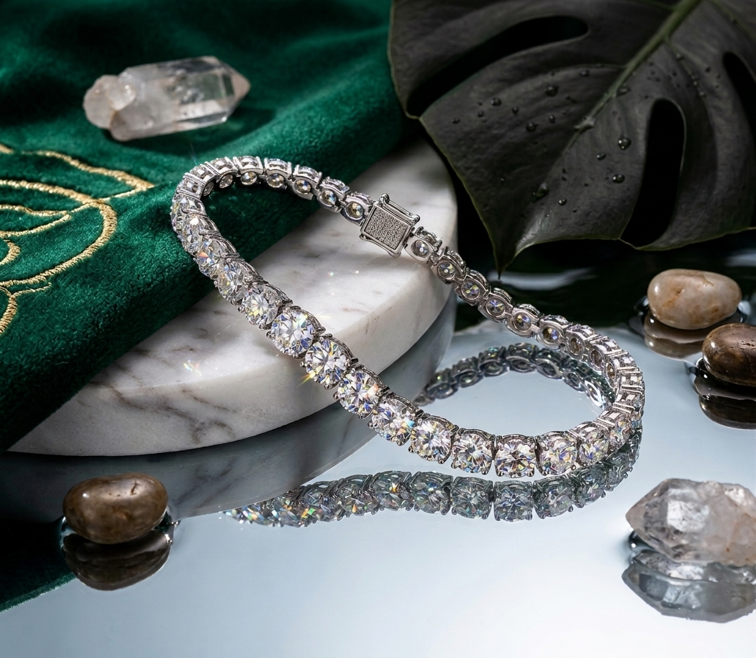 Eternal Spark – Diamond Tennis Bracelet