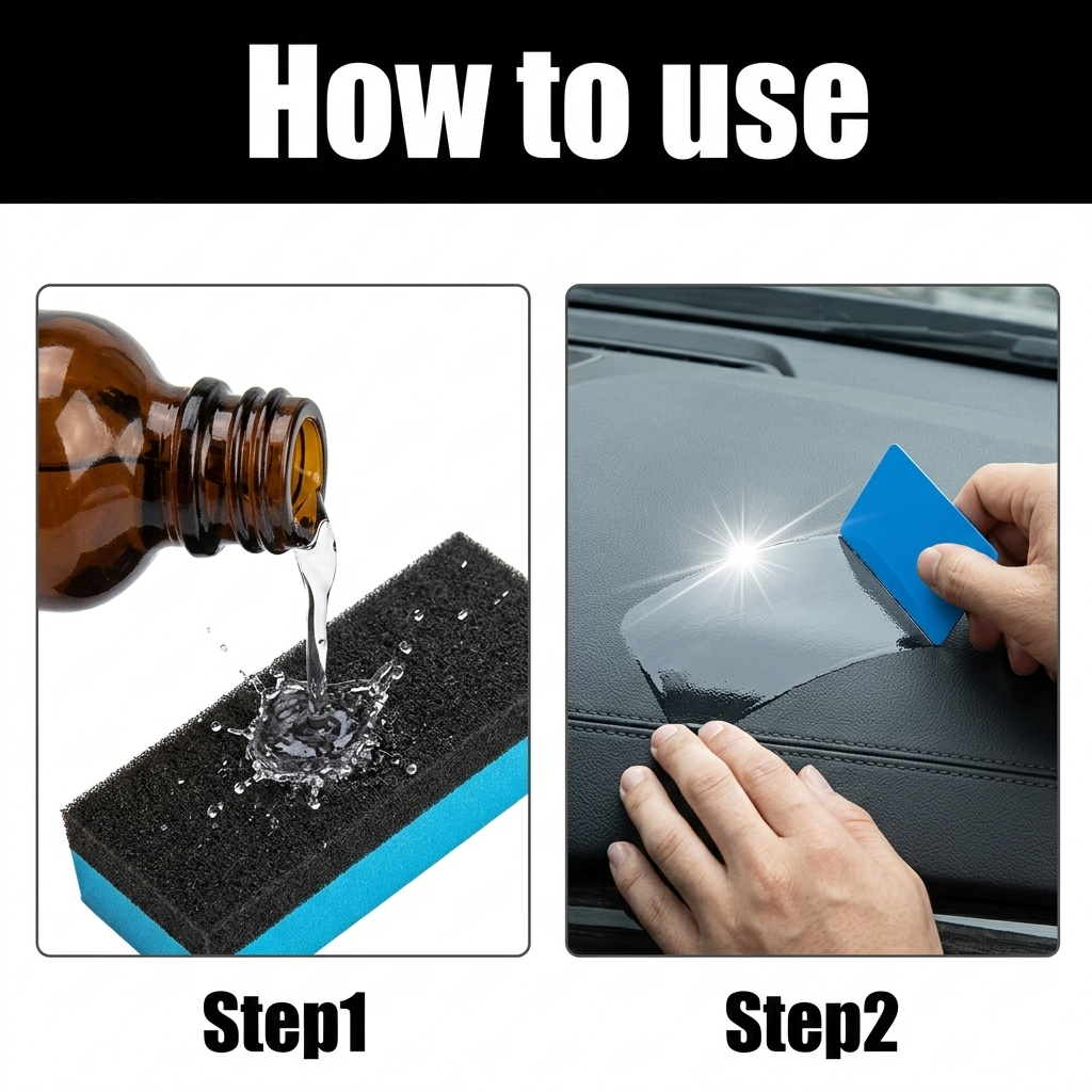 Crystal Plastic Restorer for Dashboard & Trim (Pack of 2)