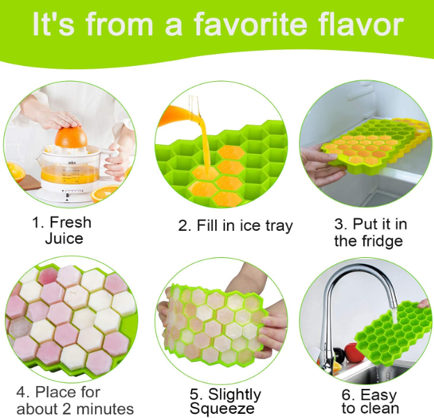 Silicone Honeycomb Ice Cube Tray