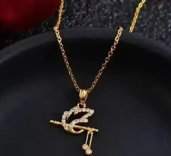 Lord Krishna Gold Plated Necklace Chain For Women & Girls